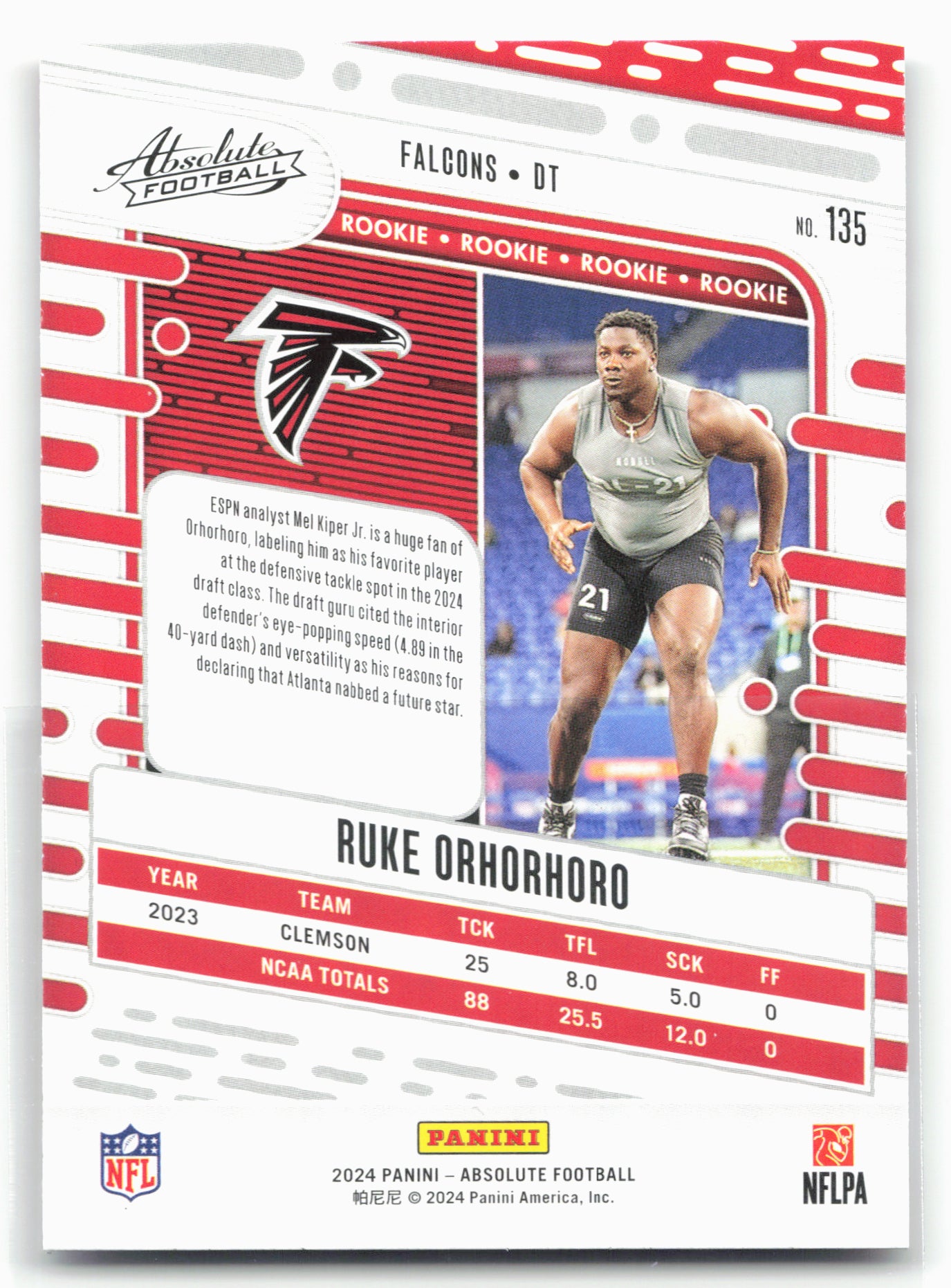 2024 Panini Absolute #135 Ruke Orhorhoro Retail