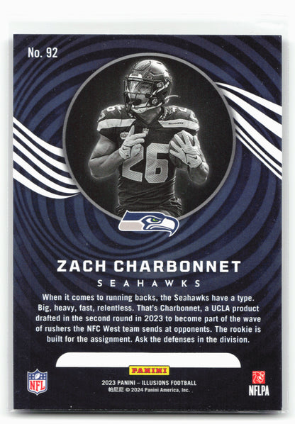 2023 Panini Illusions #92 Zach Charbonnet Retail