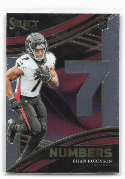2023 Panini Select #NMB-BRO Bijan Robinson Numbers