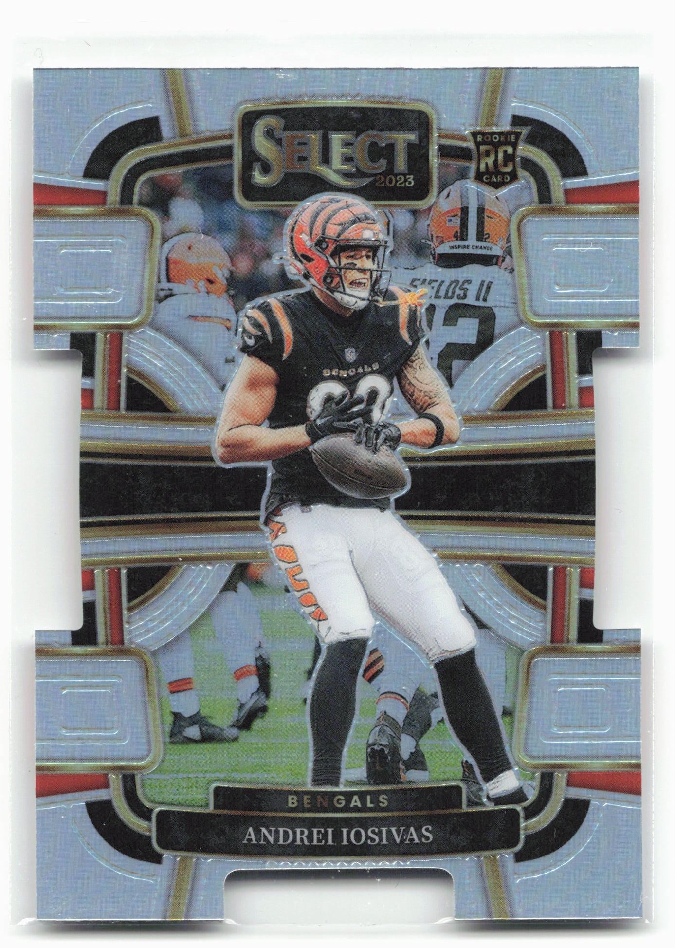 2023 Panini Select #21 Andrei Iosivas Silver Prizms Die Cuts