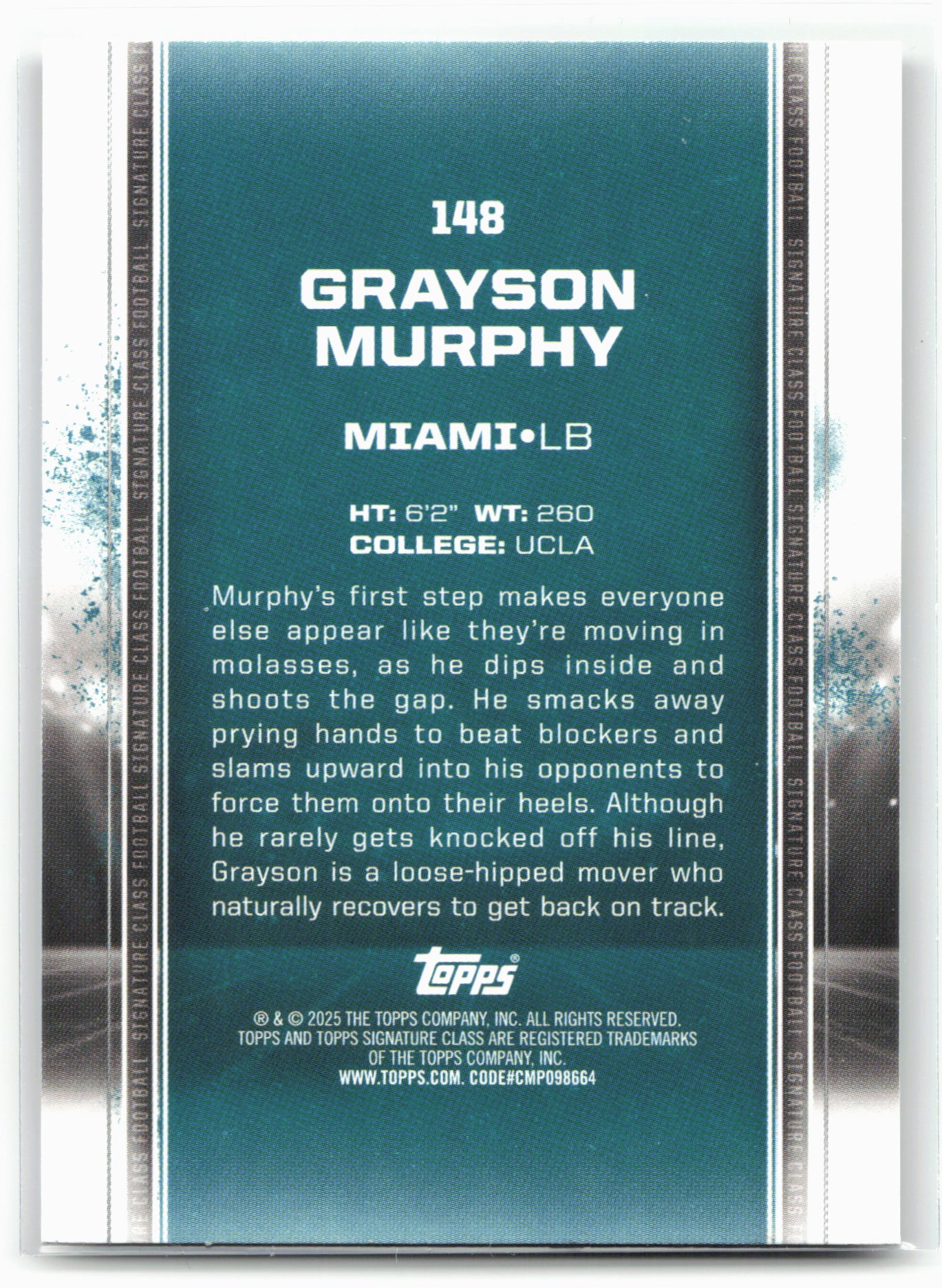 2024 Topps Signature Class #148 Grayson Murphy Bronze