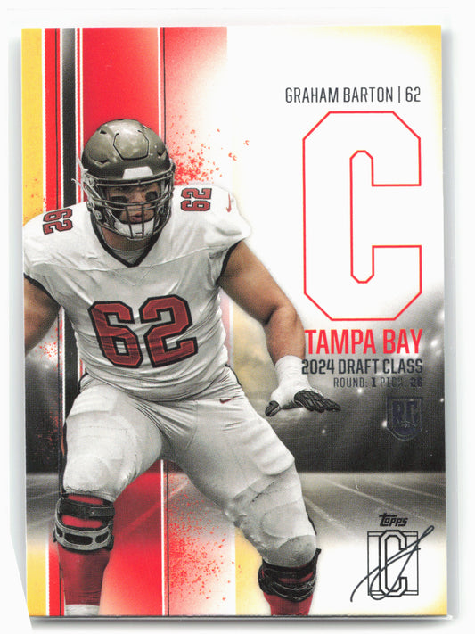 2024 Topps Signature Class #185 Graham Barton Red & Yellow