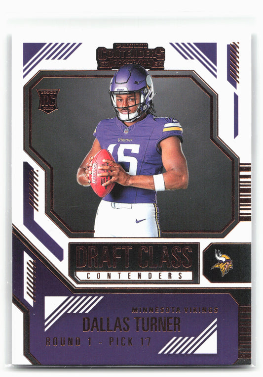 2024 Panini Contenders #25 Dallas Turner Draft Class Contenders Bronze