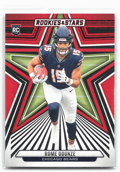 2024 Panini Rookies & Stars #186 Rome Odunze Red