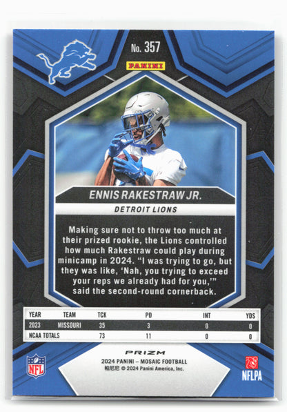 2024 Panini Mosaic #357 Ennis Rakestraw Jr. Mosaic Camo Pink