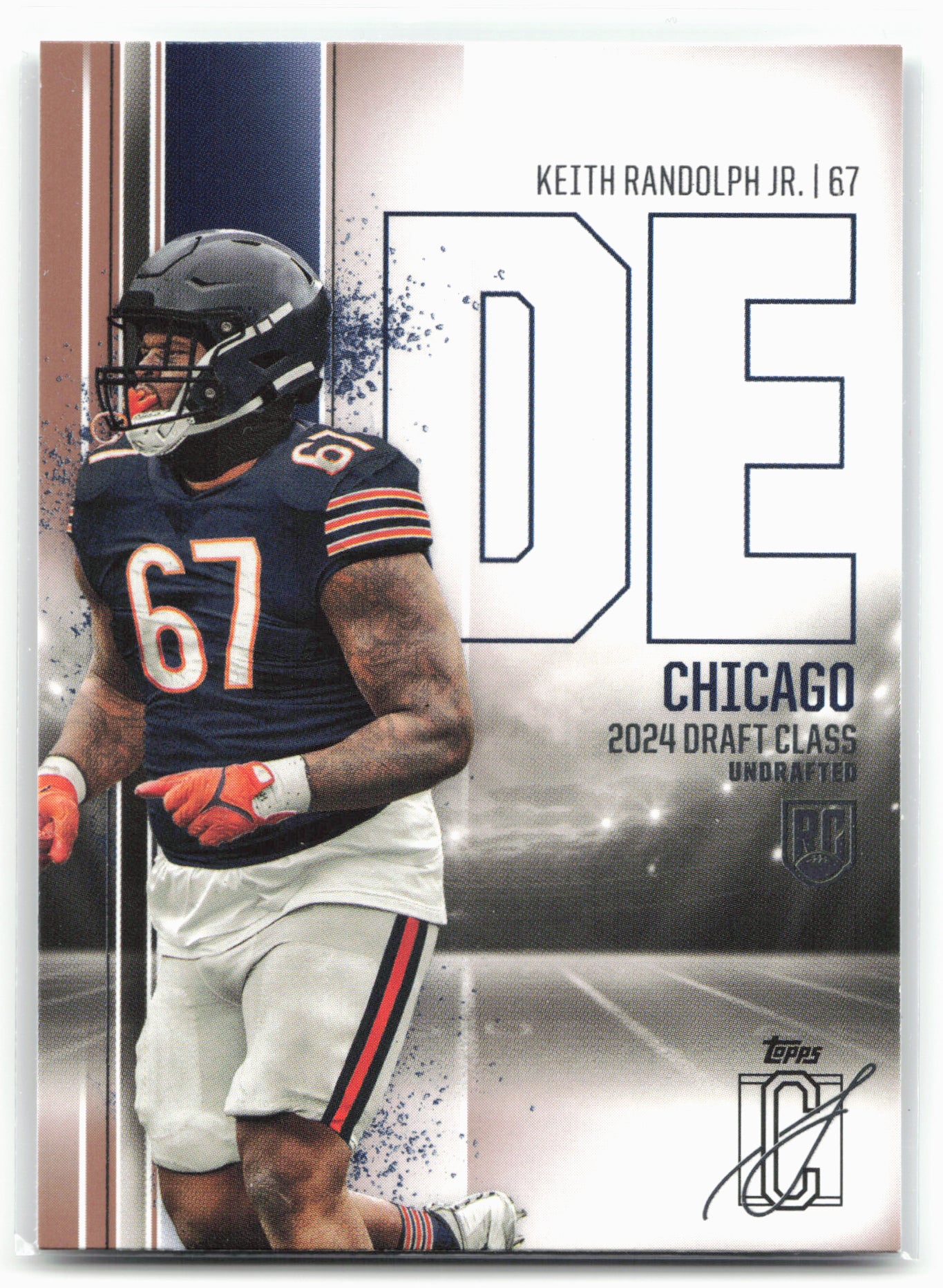 2024 Topps Signature Class #86 Keith Randolph Jr. Bronze