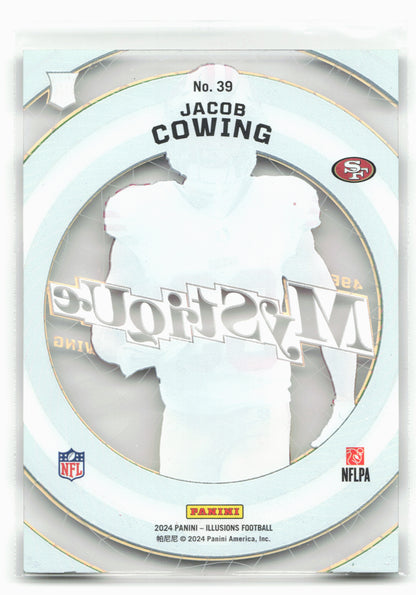 2024 Panini Illusions #39 Jacob Cowing Mystique Emerald