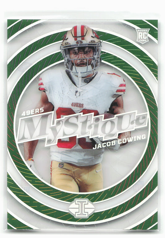 2024 Panini Illusions #39 Jacob Cowing Mystique Emerald