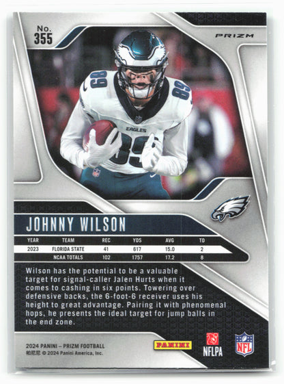 2024 Panini Prizm #355 Johnny Wilson Green
