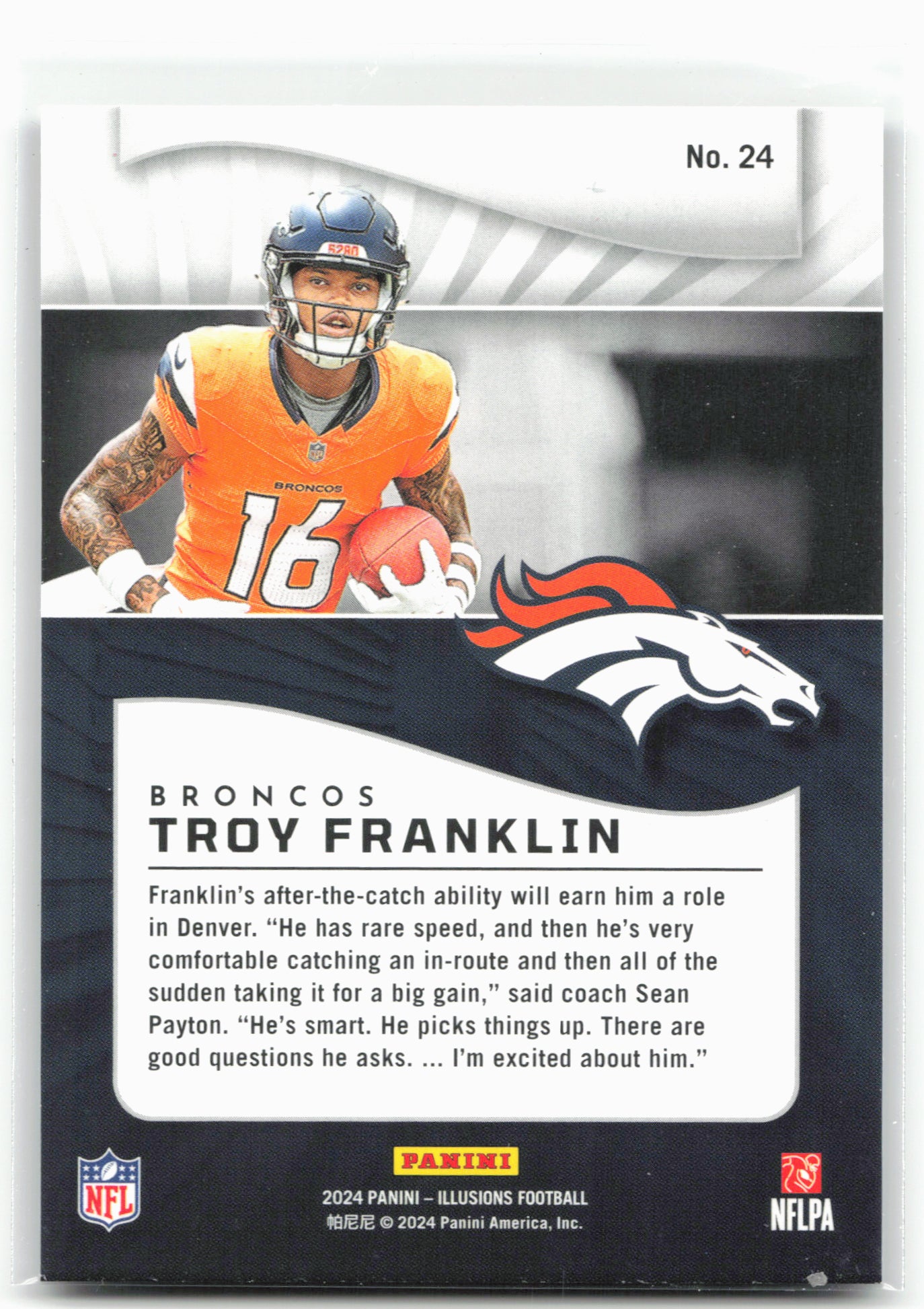 2024 Panini Illusions #24 Troy Franklin Retail