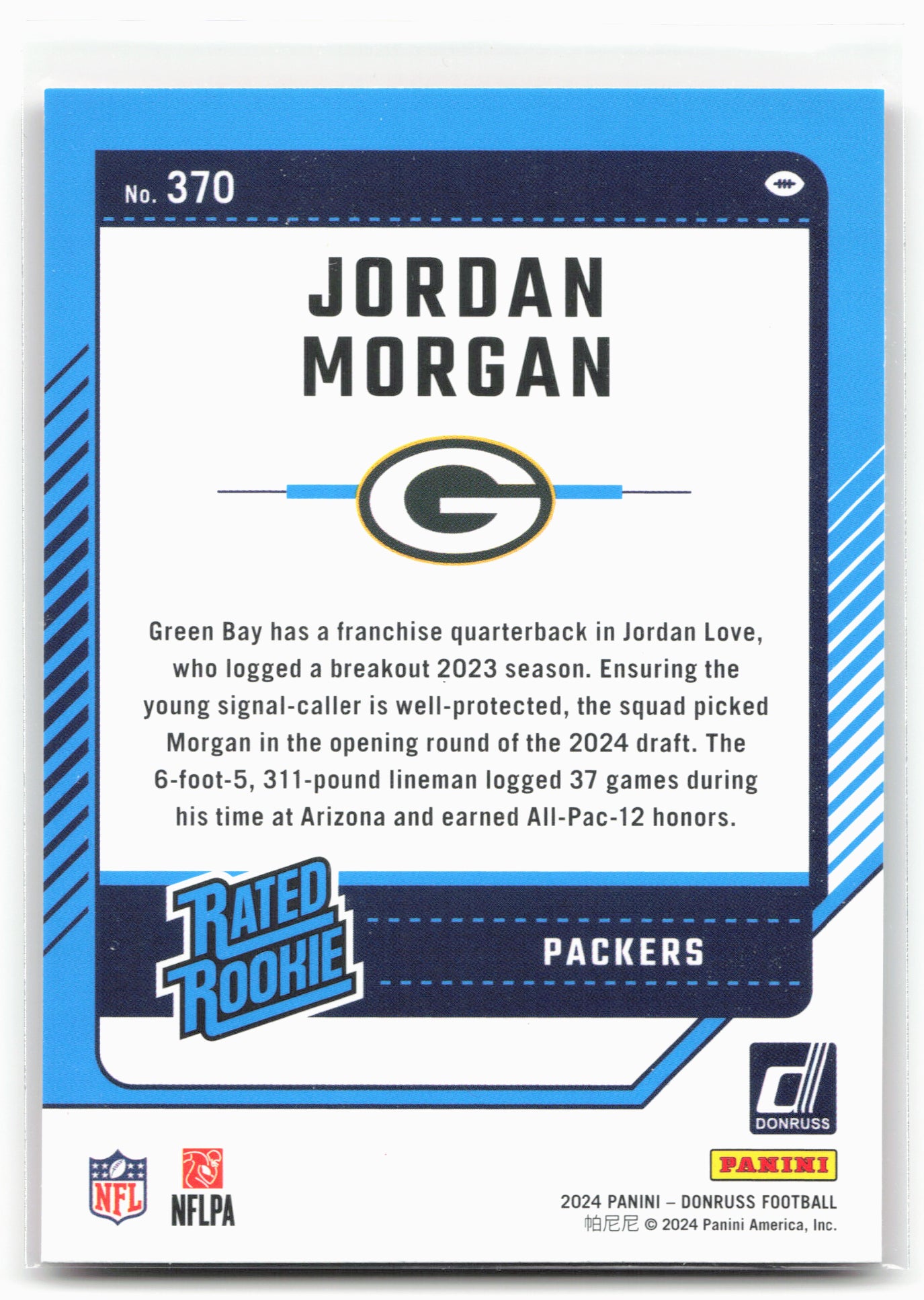 2024 Donruss #370 Jordan Morgan Press Proof Red