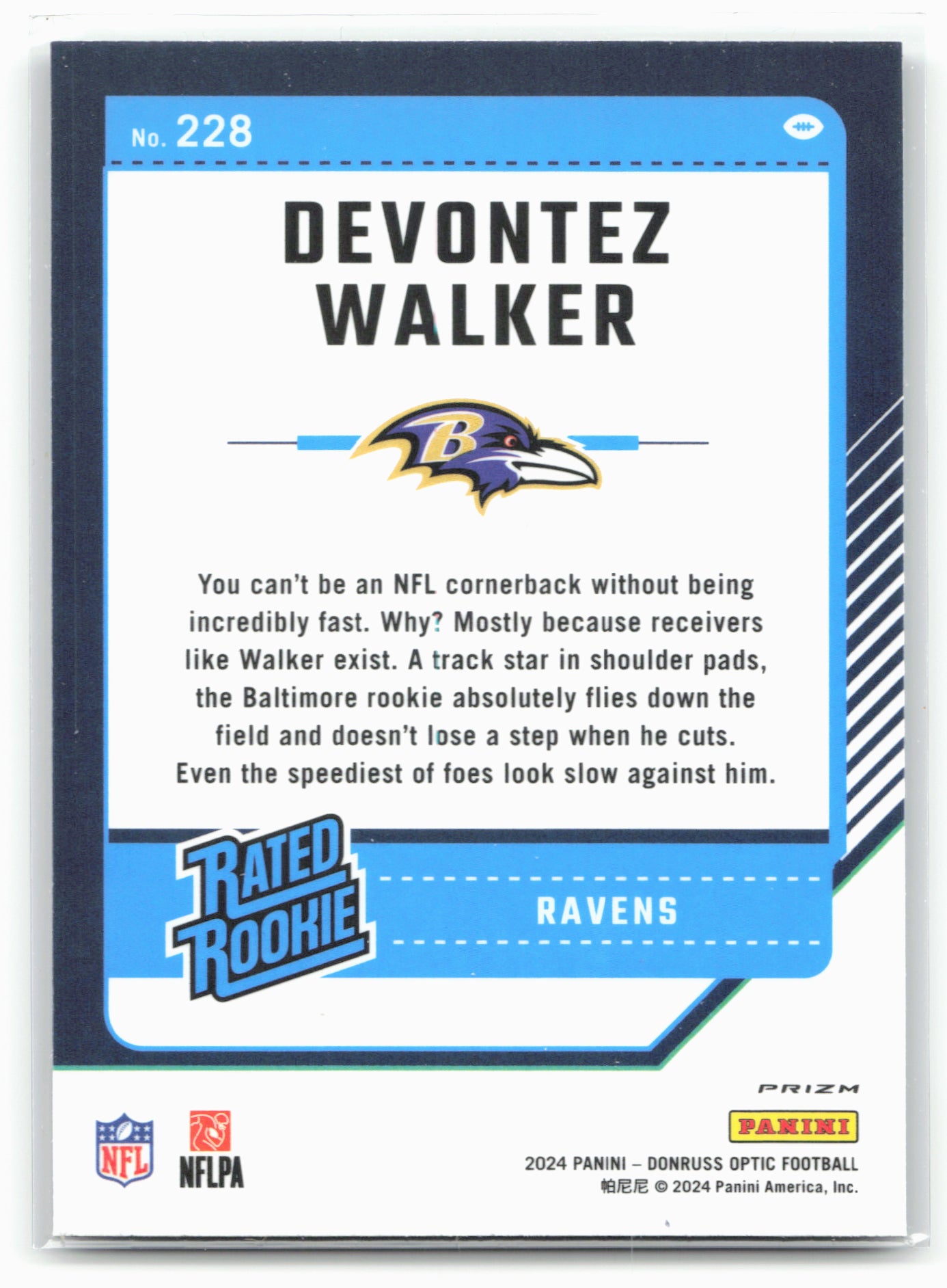 2024 Donruss Optic #228 Devontez Walker Purple Shock