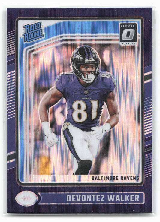 2024 Donruss Optic #228 Devontez Walker Purple Shock