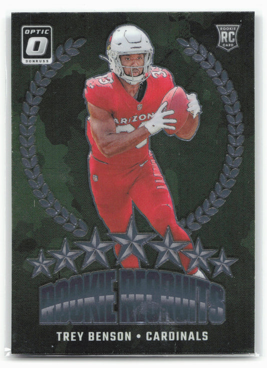 2024 Donruss Optic #15 Trey Benson Rookie Recruits