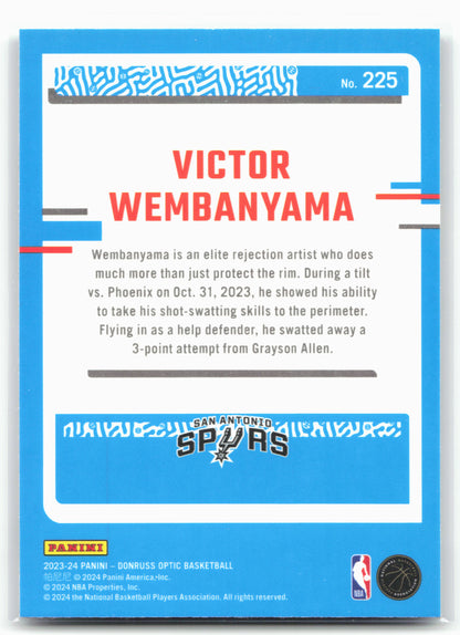 2023-24 Donruss Optic #225 Victor Wembanyama 26509