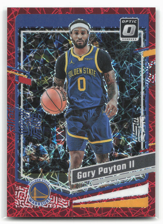 2023-24 Donruss Optic #80 Gary Payton II Red Velocity #/299