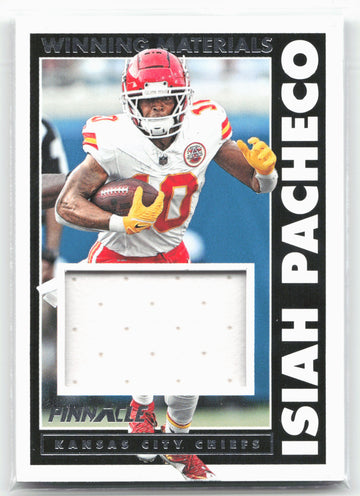 
2024 Panini Encore #WM-IPO Isiah Pacheco Winning Materials #/199