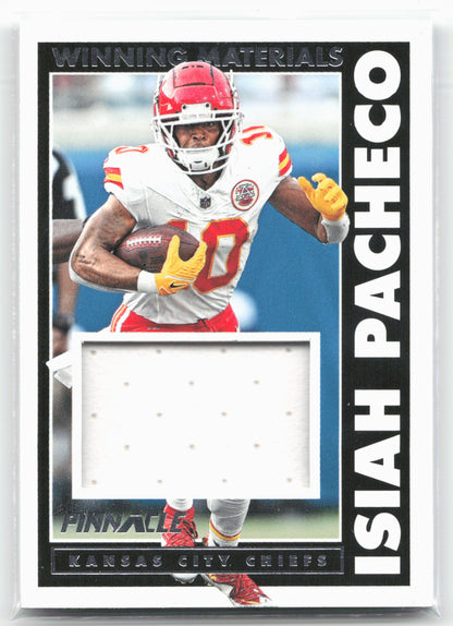 2024 Panini Encore #WM-IPO Isiah Pacheco Winning Materials #/199
