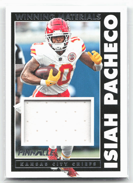 2024 Panini Encore #WM-IPO Isiah Pacheco Winning Materials #/199