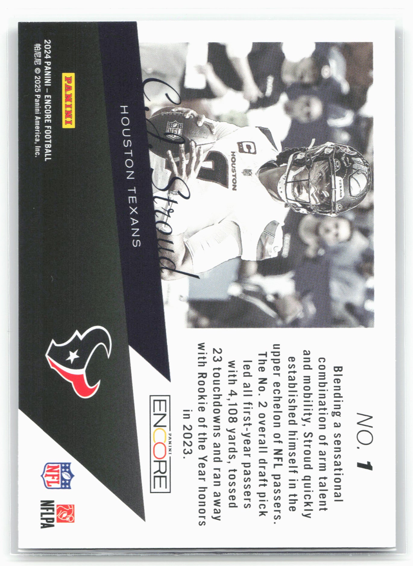 2024 Panini Encore #1 C.J. Stroud The Future is Now
