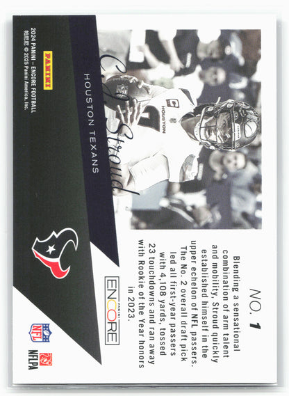 2024 Panini Encore #1 C.J. Stroud The Future is Now