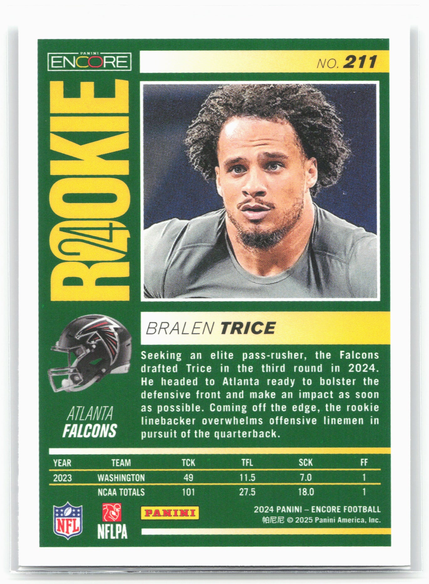 2024 Panini Encore #211 Bralen Trice