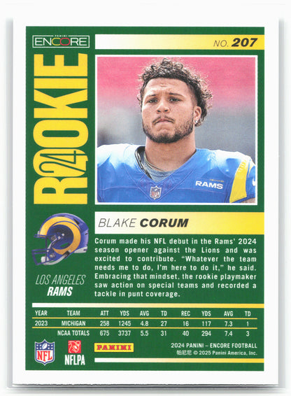 2024 Panini Encore #207 Blake Corum 26524