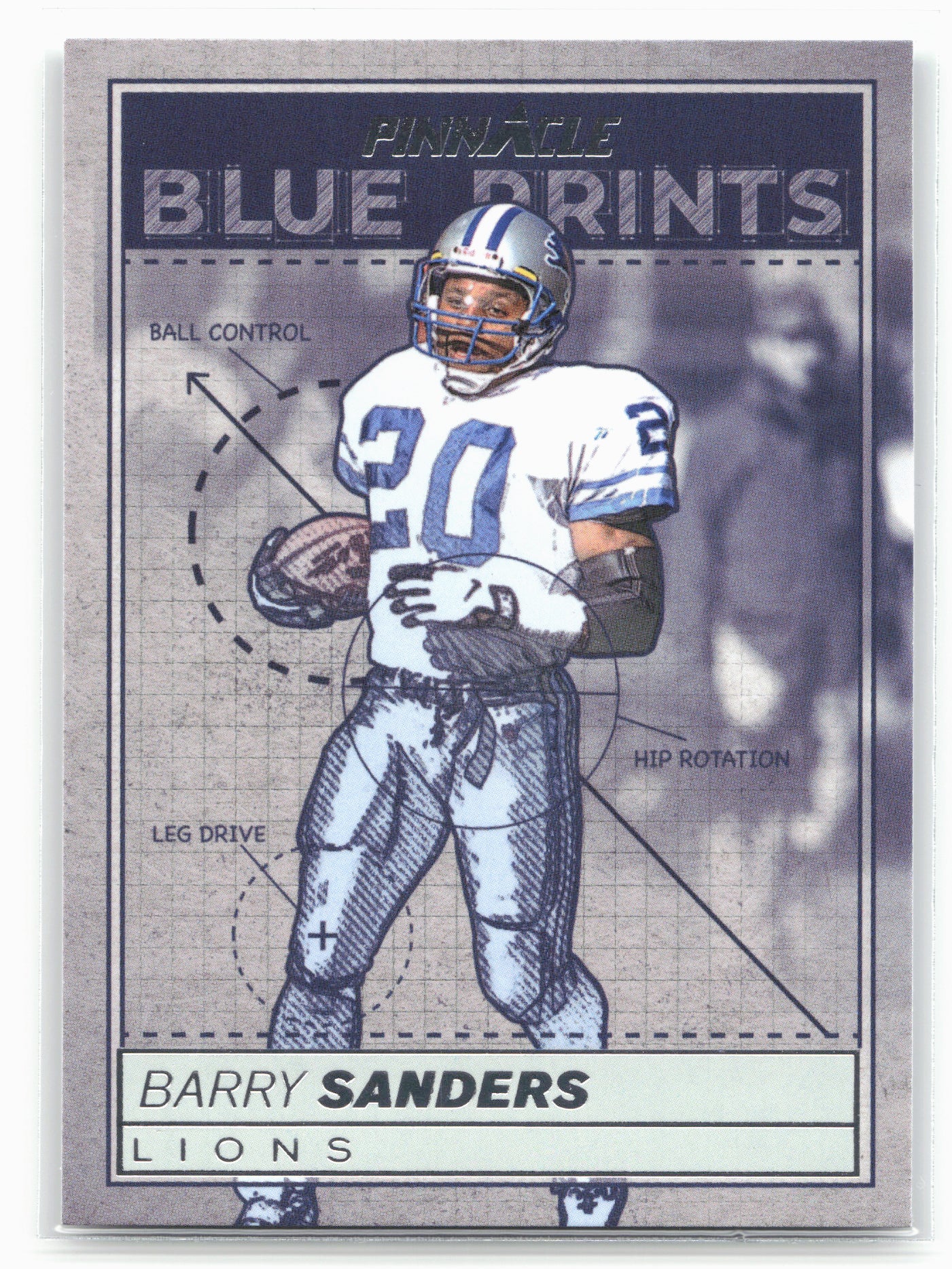 2024 Panini Encore #11 Barry Sanders Blue Prints