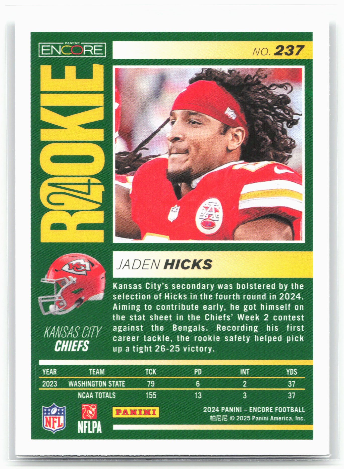 2024 Panini Encore #237 Jaden Hicks 26528