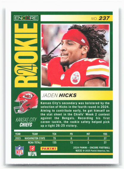 2024 Panini Encore #237 Jaden Hicks 26528