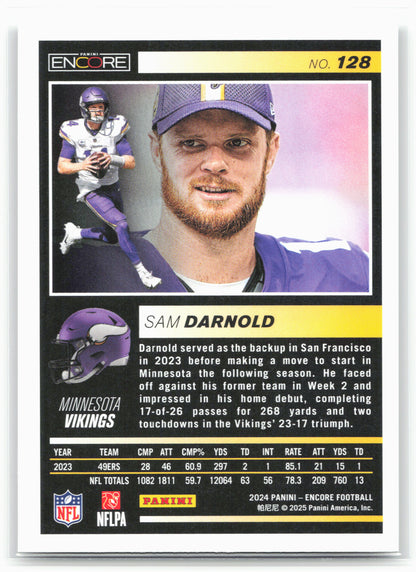 2024 Panini Encore #128 Sam Darnold