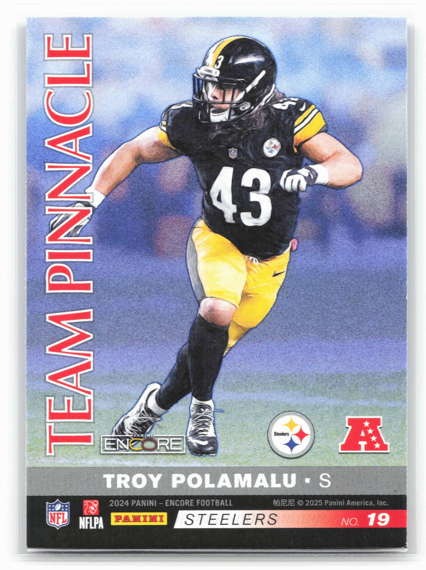 2024 Panini Encore #19 Troy Polamalu / Charles Woodson Team Pinnacle