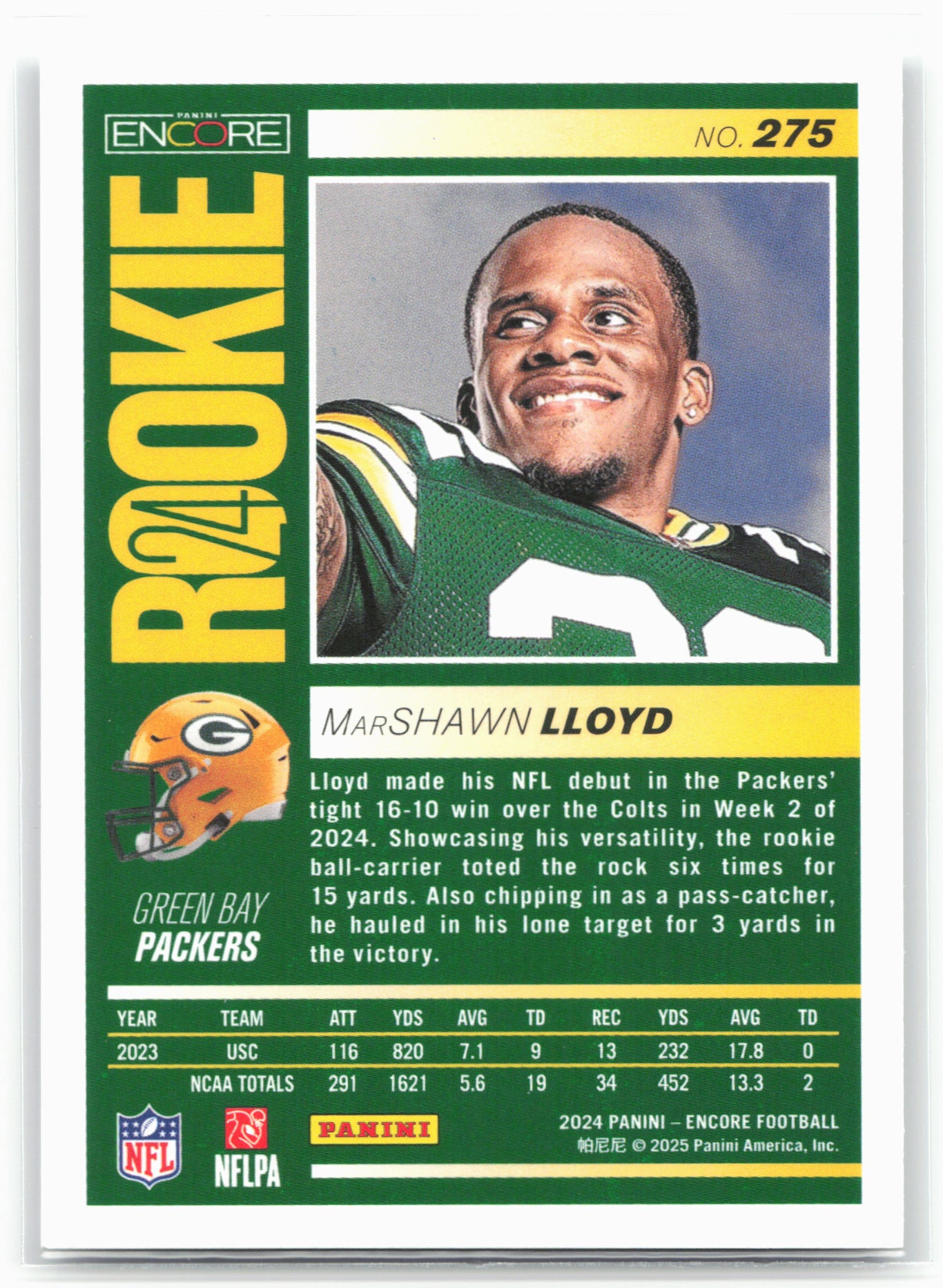 2024 Panini Encore #275 MarShawn Lloyd 26539
