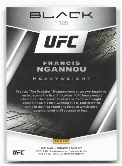 2021 Panini Chronicles UFC #109 Francis Ngannou