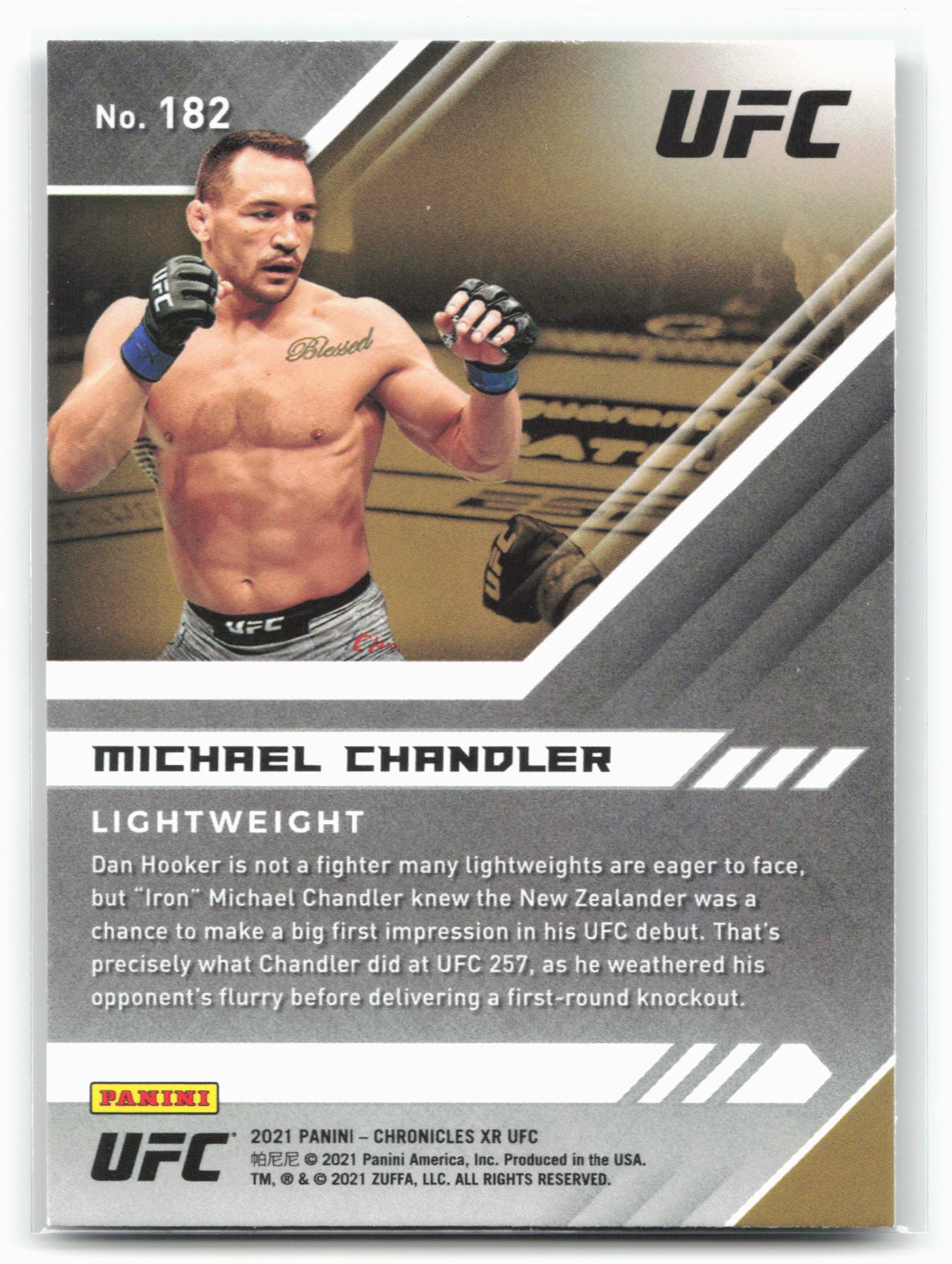 2021 Panini Chronicles UFC #182 Michael Chandler Pink