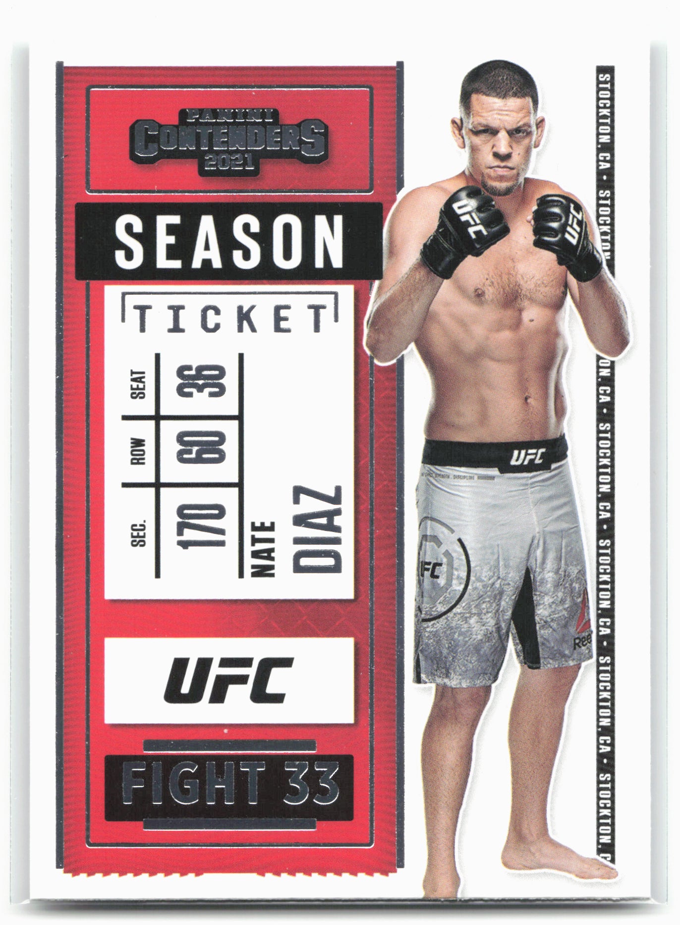 2021 Panini Chronicles UFC #6 Nate Diaz