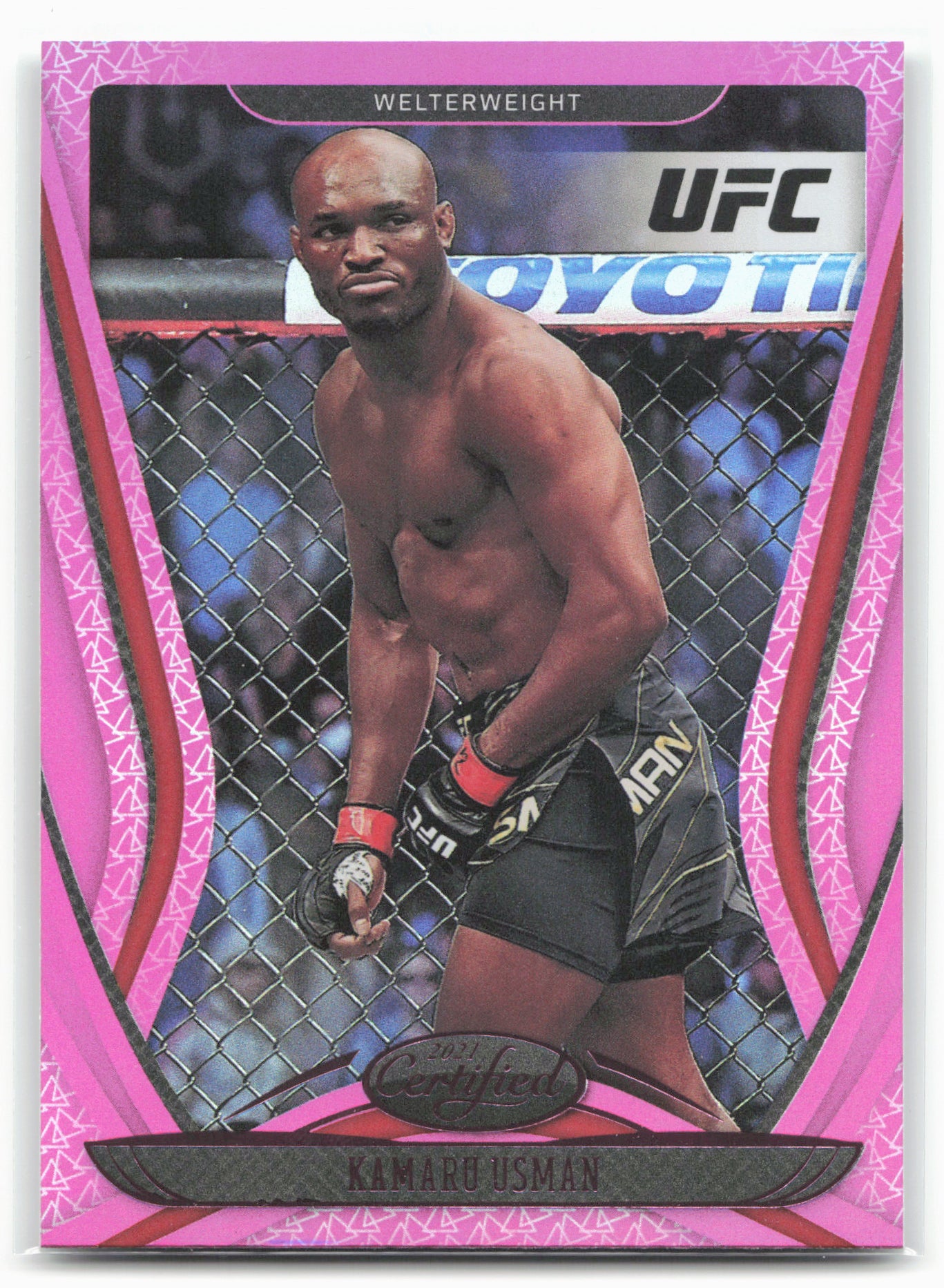 2021 Panini Chronicles UFC #130 Kamaru Usman Pink