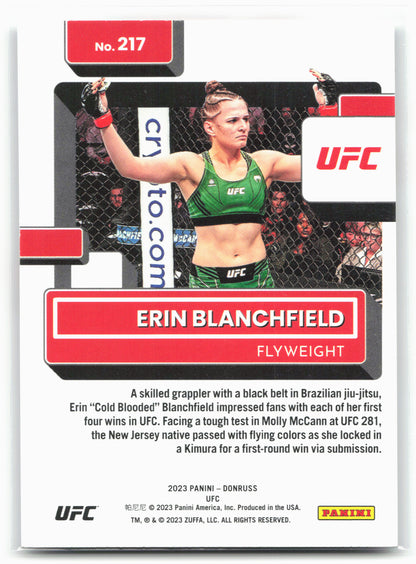 2023 Donruss UFC #217 Erin Blanchfield