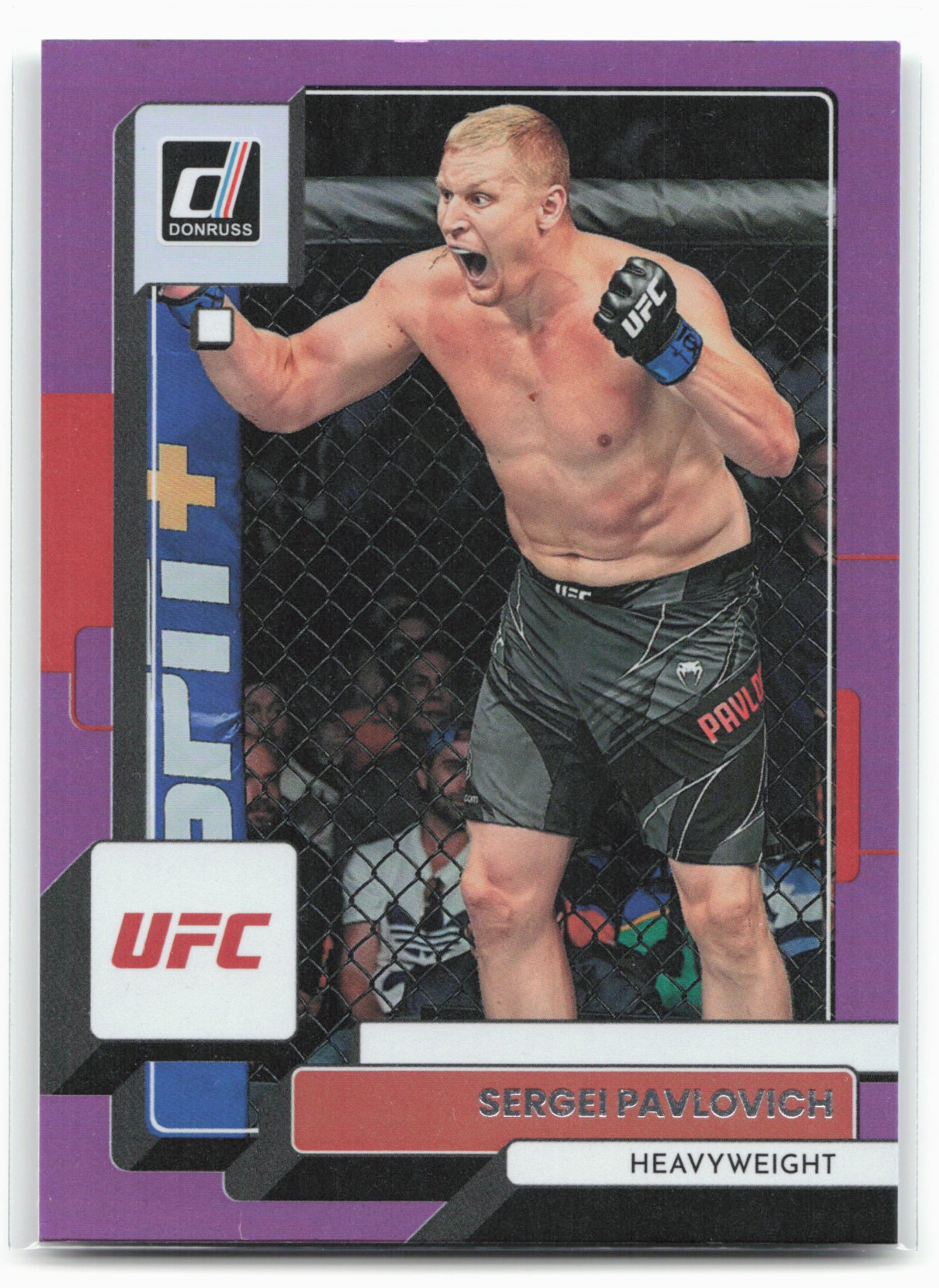 2023 Donruss UFC #79 Sergei Pavlovich Purple Flood