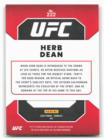 2023 Donruss UFC #222 Herb Dean