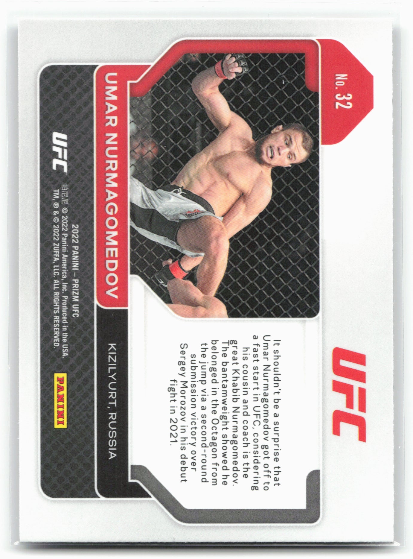 2022 Panini Prizm UFC #32 Umar Nurmagomedov