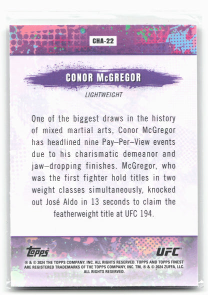 2024 Topps Finest UFC #CHA-22 Conor McGregor Chaos