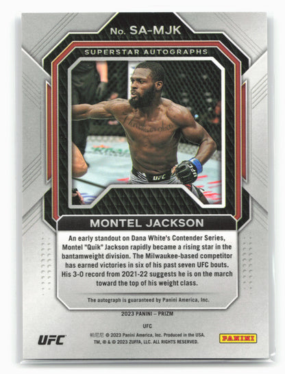 2023 Panini Prizm UFC #SA-MJK Montel Jackson Superstar Autographs