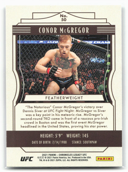 2021 Panini Chronicles UFC #50 Conor McGregor Pink
