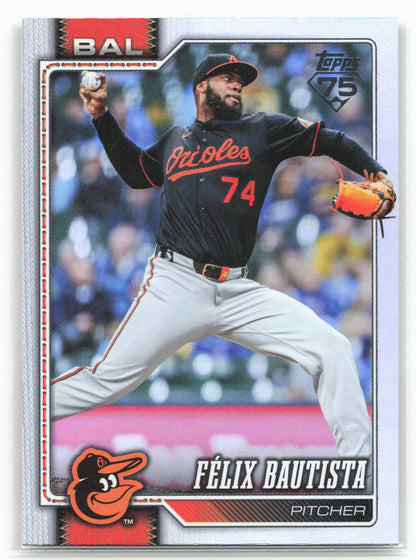 2026 Topps #128 Félix Bautista Rainbow Foil