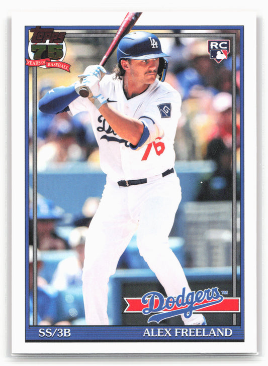 2026 Topps #T91-35 Alex Freeland 1991 Topps Baseball 35th Anniversary
