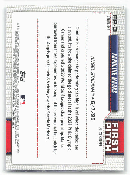 2026 Topps #FP-3 Caroline Marks First Pitch