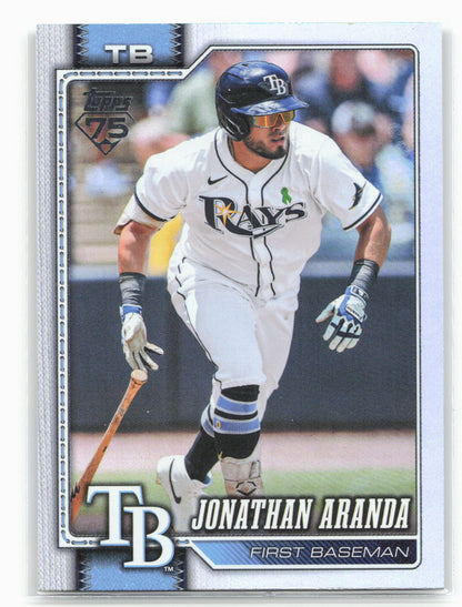 2026 Topps #326 Jonathan Aranda Rainbow Foil