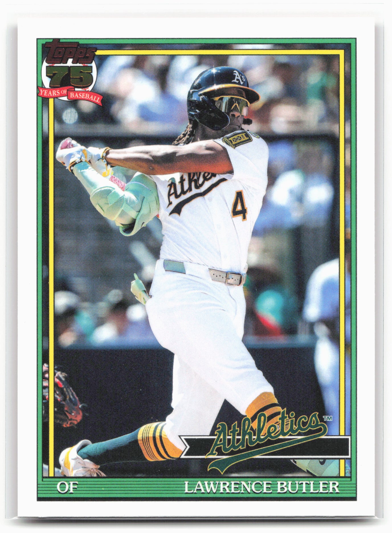 2026 Topps #T91-85 Lawrence Butler 1991 Topps Baseball 35th Anniversary