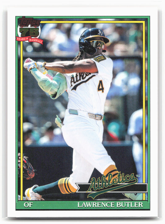2026 Topps #T91-85 Lawrence Butler 1991 Topps Baseball 35th Anniversary